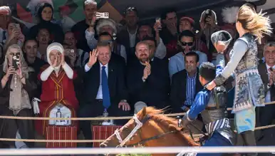 Erdoğan, Etnospor Festivali'nde